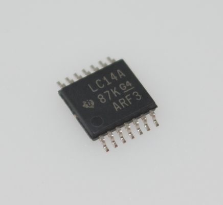 SN74LVC14APWR 1.65-5.5V Geniş VCC 10ns Max tp 0.5μA Düşük ICC ± 24mA Çıkış Sürücüsü HBM ESD Koruma TSSOP-14 Paketi and -40°C'den +125°C'ye Rating