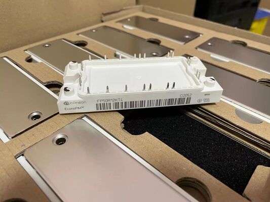 FP50R12KT4 1200V 50A PIM IGBT Modülü TRENCHSTOP TM IGBT4 Düşük Kapatma Kaybı Entegre Düzeltmeci ve Fren Bakır Alt Plat NTC Motor Sürücüler ve HVAC için Yüksek Kapatma Frekansı