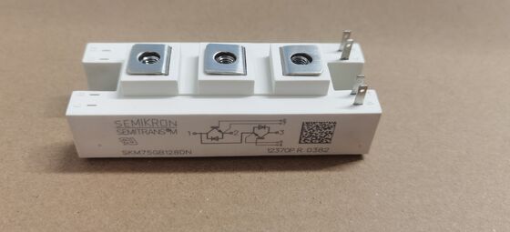 SKM75GB128DN 1200V, 75A Çift IGBT Modülü Düşük VCE ((sat) 1.9V Hızlı Değiştirme Entegre Diyot 10μs SC Deneyimliliği SEMITOP2 Paketi Basın-Uyumlu Pins Sürücüler ve Inverterler için UL Sertifikalı