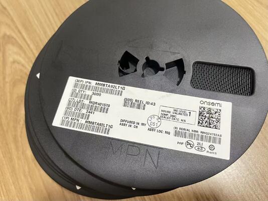 MMBTA92LT1G PNP transistörü 300V VCEO 500mA Ic SOT-23 yüksek voltajlı düşük doymaklılıklı telekom ve endüstriyel için hızlı geçiş
