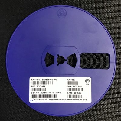 BZT52C36S 36V Zener Diyodu 500mW Güç ±5% Tolerans SOD-323 Minyatür Paketi Düşük ZZT and ZZK, Voltaj düzenlemesi ve aşırı koruma için idealdir