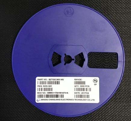 BZT52C36S 36V Zener Diyodu 500mW Güç ±5% Tolerans SOD-323 Minyatür Paketi Düşük ZZT and ZZK, Voltaj düzenlemesi ve aşırı koruma için idealdir