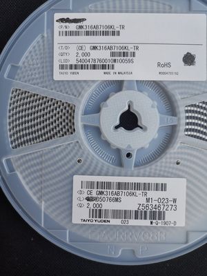 GMK316AB7106KL-TR 10μF 16V MLCC X5R 1206 ±10% Tol Düşük ESR -55°C'den +85°C'ye kadar AEC-Q200