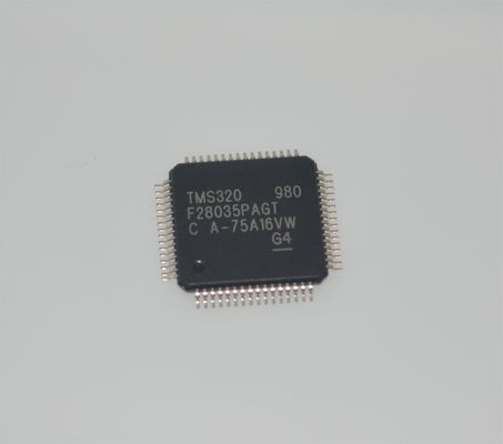 TMS320F28035PAGT 60MHz C2000 MCU 128KB Flash 12-bit ADC 16 PWM TQFP-64 -40°C ila +105°C