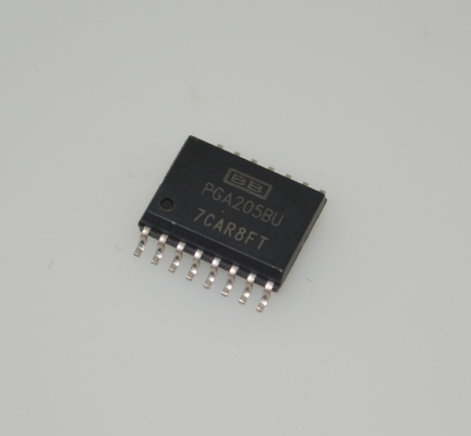 PGA205BU Programlanabilir Kazanç Yükseltici 1-1000x Kazanç Aralığı 1MHz Bant Genişliği ±18V Besleme %0,01 Kazanç Hatası DIP-16 -40°C ila +85°C