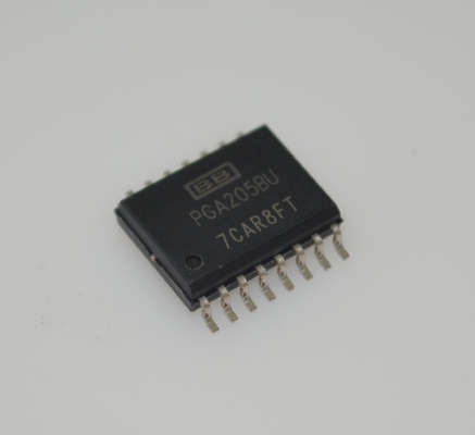 PGA205BU Programlanabilir Kazanç Yükseltici 1-1000x Kazanç Aralığı 1MHz Bant Genişliği ±18V Besleme %0,01 Kazanç Hatası DIP-16 -40°C ila +85°C