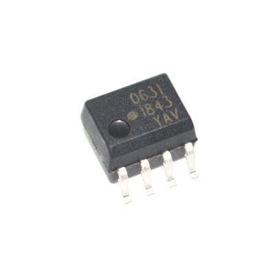 Ultra-Kompakt HCPL-0631-500E Yüksek CMR 3.5kV/μs 10kV/μs İzolasyon 1mA Düşük Akım Yüksek Sıcaklık 110°C 5kV İzolasyon Yüksek Hız 1MBd Geniş Vcc 2.7-5.5V SOIC-8 Kılıf