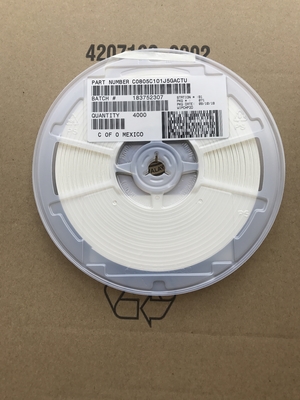 C0805C101J5GACTU 100pF 50V C0G/NP0 0805 Seramik Kondensatör ±5% Tolerans Yüksek frekans Dayanıklılığı Ultra Düşük ESR Yüksek Q Değeri ve hassas devreler için bant ve rulo ambalajı