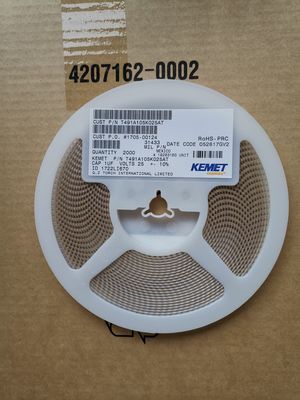 T491A105K025AT 1μF 25V Tantalum Kondensatörü 10% Tol A-Case 125°C Düşük ESR Yüksek Güvenilirlik Otomotiv Endüstriyel ve Tıbbi Uygulamalar için Sabit Performans