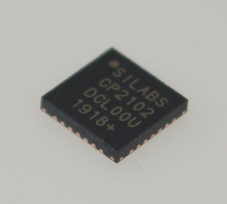 CP2102-GMR USB-UART Köprüsü Tek Çipli Çözüm Entegre USB and Crystal 9600 bps'den 2 Mbps'ye Baud 512-Byte tampon Tam GPIO Kompakt QFN Telifsiz sürücüler