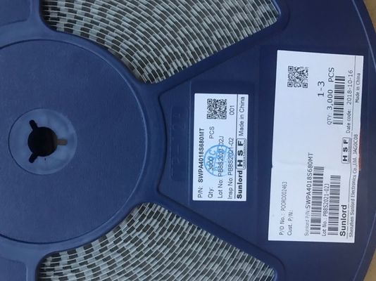 SWPA4018S680MT 68μH Güç İndüktörü, %20 Tolerans, 4018 Boyut, 1.24A Doyma Akımı, 1.15A Sıcaklık Artışı Akımı, Korumalı Yapı, -40°C ila 125°C Aralığı, RoHS Uyumlu, Şerit ve Makara Ambalajı