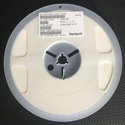 CSR1206FTR100 0.1mΩ ±1% 2W Current Sense Resistor 1206 Size <100ppm/°C TCR Solid Metal Element AEC-Q200 Qualified Excellent Stability for Precision Measurement