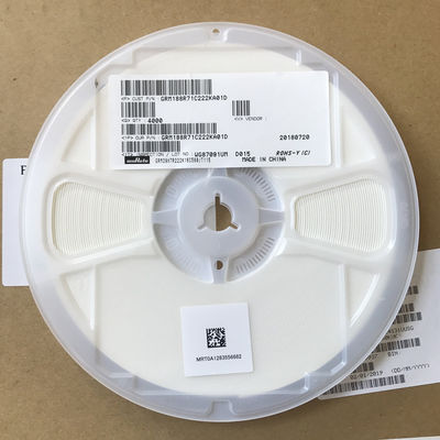 GRM188R71C222KA01D 2.2nF MLCC 16V Değerlendirmesi X7R Dielektrik 0603 Kasa %10 Tolerans Yüksek Frekans Kararlı Performans Filtreleme ve Rezonans Devreleri için İdeal