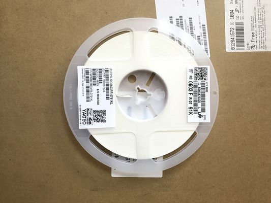RC0603FR-0791KL 91kΩ Kesinlik Direnişi 0603 vaka% 1 Tolerans 100ppm/°C TCR 0.1W Rating Thin Film Technology Halogen-Free RoHS uyumlu tıbbi ve test ekipmanları için