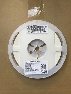 RC0603FR-07100RL 100Ω Kesinlik Direnişi 0603 Durum %1 Tolerans 100ppm/°C TCR 0.1W Rating Thin Film Technology Halogen-Free RoHS Uyumlu Akım Algılama ve Impedans Eşleşmesi için