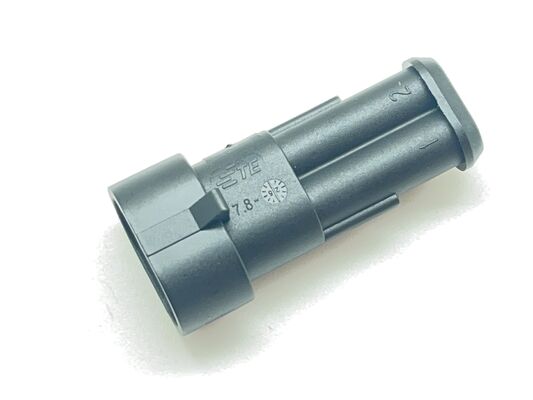 282104-1 2 Konumlu 5.0mm Hatve Kablo-Karta Konnektör Dikey Yüzey Montajlı Kılıflı Sürtünmeli Kilitleme Kutuplu UL 94V-0 Güç Kaynakları ve Endüstriyel Kontroller İçin