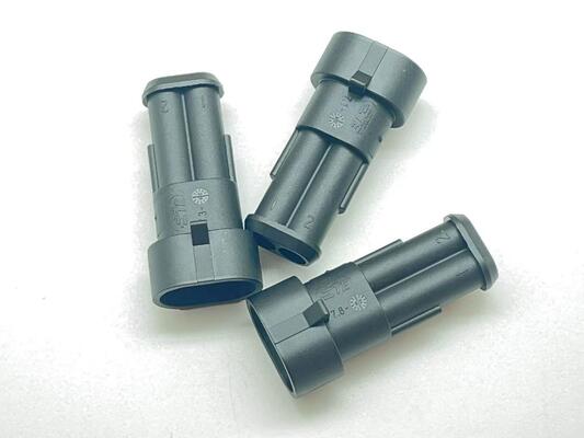 282104-1 2 Konumlu 5.0mm Hatve Kablo-Karta Konnektör Dikey Yüzey Montajlı Kılıflı Sürtünmeli Kilitleme Kutuplu UL 94V-0 Güç Kaynakları ve Endüstriyel Kontroller İçin