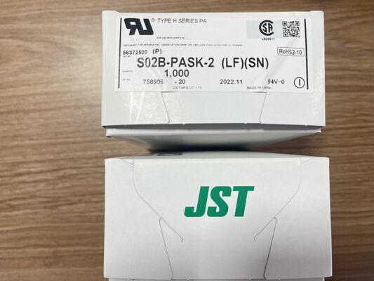 S02B-PASK-2 2 Pozisyon 2.0mm Pitch Header PA Serisi Delikli Teneke Kaplama 3A Rating 100V AC Wire-to-Board ve Kompakt Elektronik için