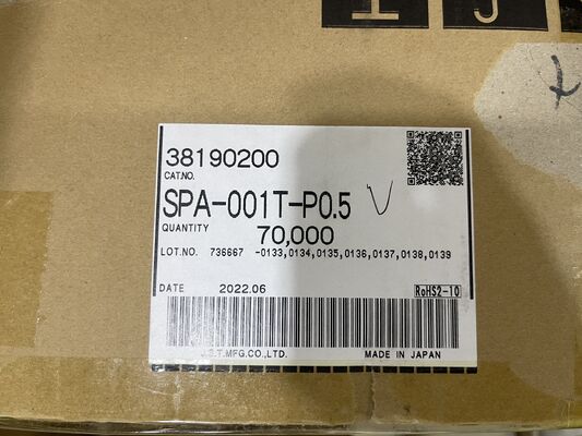 SPA-001T-P0.5 Kompakt, yüksek iletkenli, güvenli mandallı, kolay sıkmalı, titreşim önleyici, 26-22 AWG, LED ve otomotiv iç mekanları için ideal