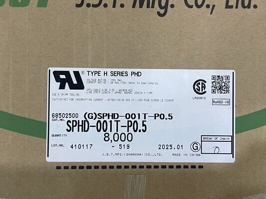 SPHD-001T-P0.5 Kompakt, yüksek tutarlı, düşük yerleştirme titreşime dayanıklı, kolay kırpma 26-28 AWG, sıkı elektronik için idealdir