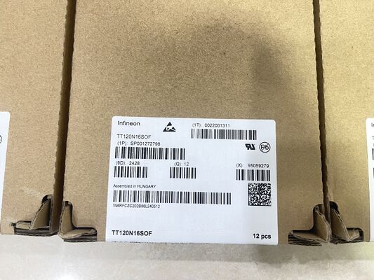 TT120N16SOFHPSA1 SCR modülü 1600V Vdrm 120A Itav basınç teması yüksek dalgalanma düşük kaybı endüstriyel kalite güç kontrolü için